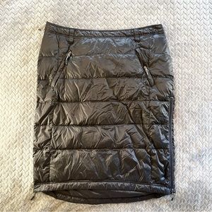 32 Degrees Heat Black Down Quilted Snow Skirt Plus Size XXL Ultra Light Puffer